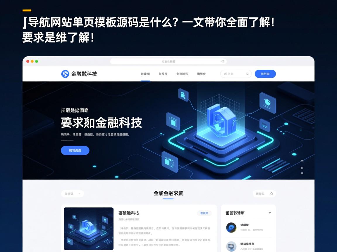 }导航网站单页模板源码是什么？一文带你全面了解！