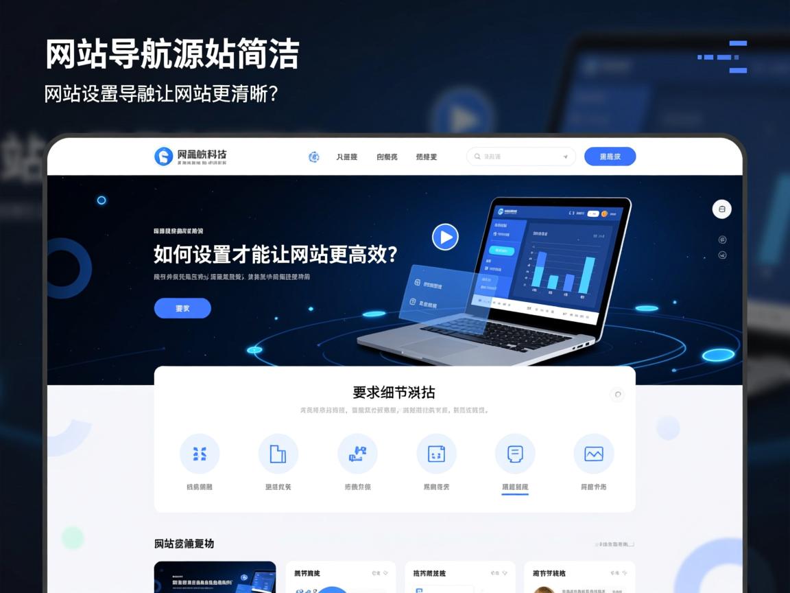 }网站导航源码简洁，如何设置才能让网站更高效？