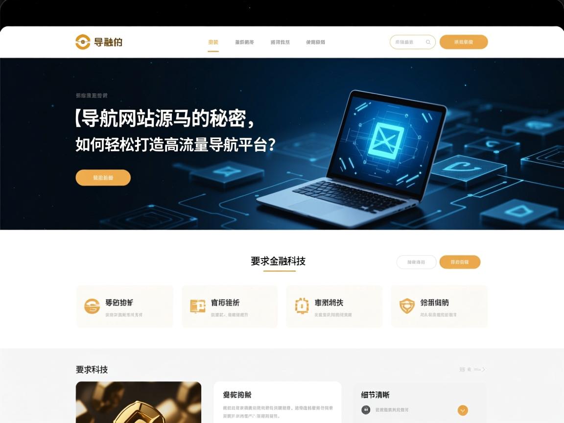 }导航网站源码的秘密，如何轻松打造高流量导航平台？