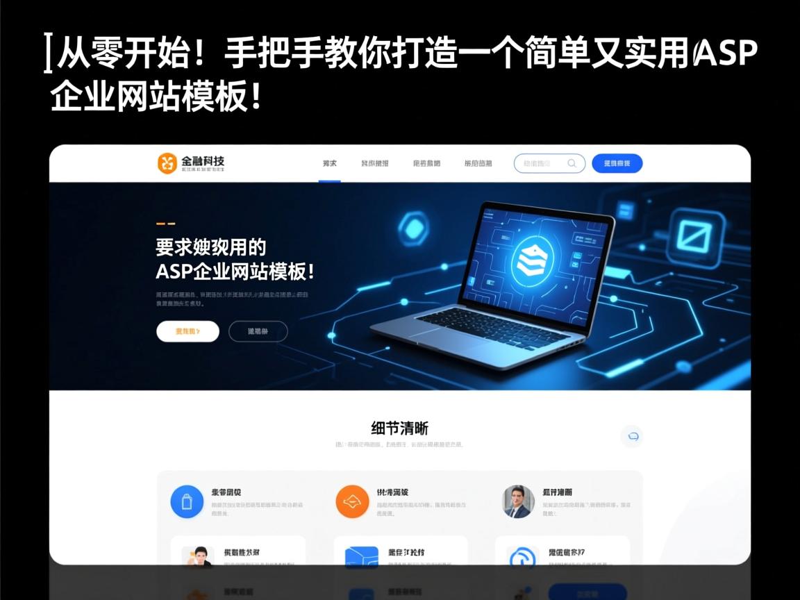}从零开始!手把手教你打造一个简单又实用的ASP企业网站模板!