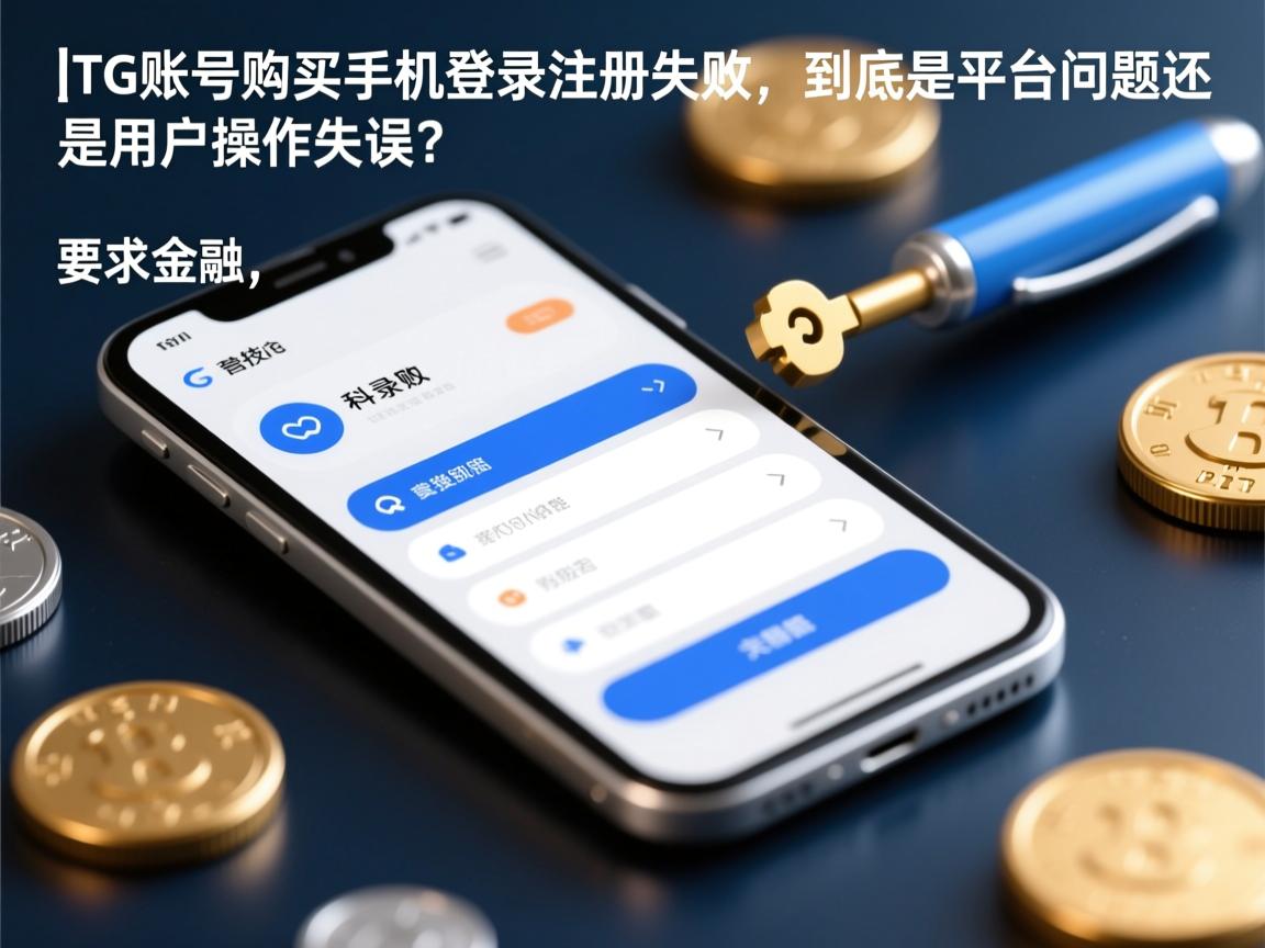 }TG账号购买手机登录注册失败，到底是平台问题还是用户操作失误？