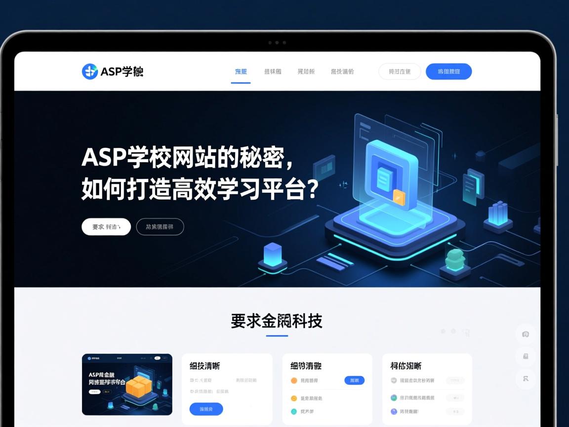 }ASP学校网站的秘密,如何打造高效学习平台?