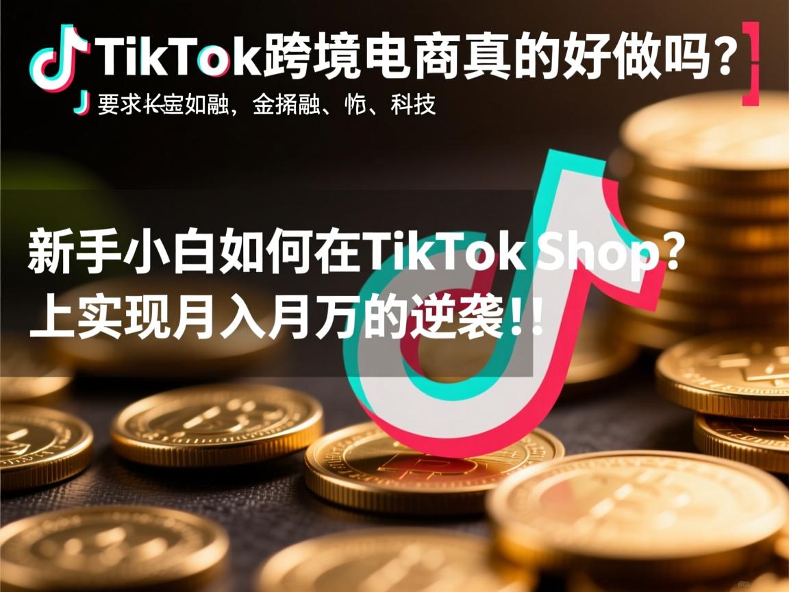 }TikTok跨境电商真的好做吗?新手小白如何在TikTok Shop上实现月入百万的逆袭!