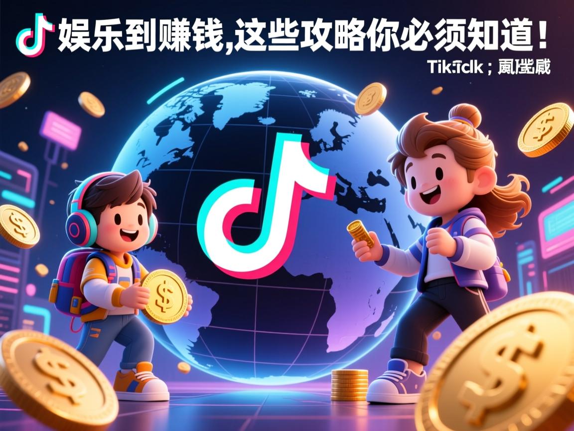 }TikTok游戏风靡全球，从娱乐到赚钱，这些攻略你必须知道！