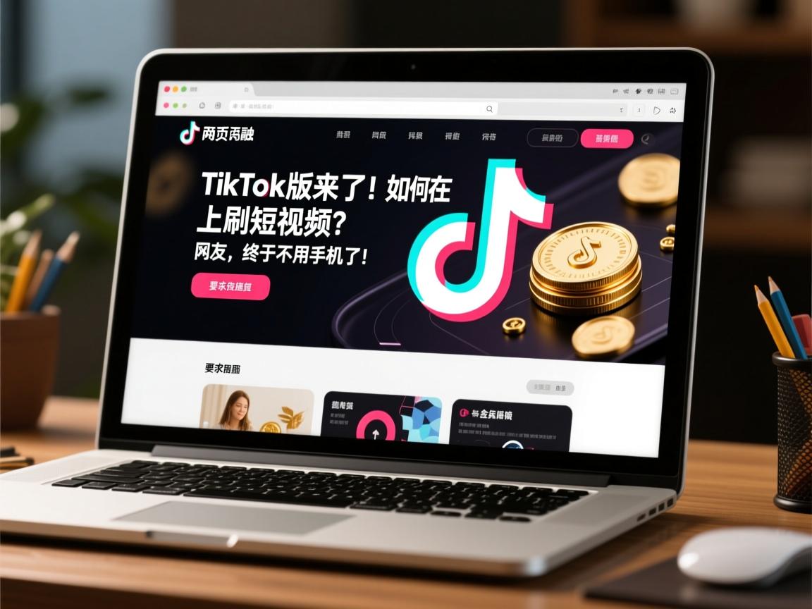 }TikTok网页版来了!如何在电脑上刷短视频?网友,终于不用手机了!