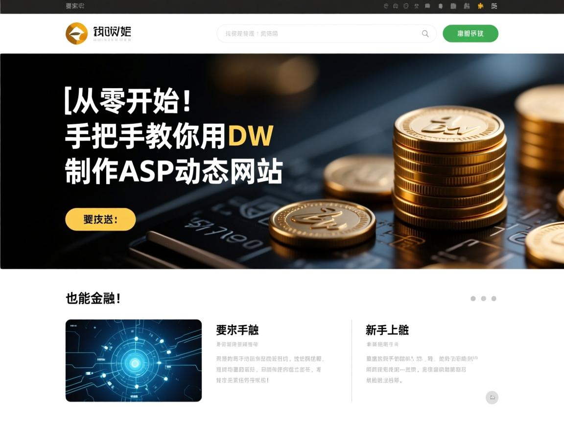 }从零开始！手把手教你用DW制作ASP动态网站，新手也能轻松上手！