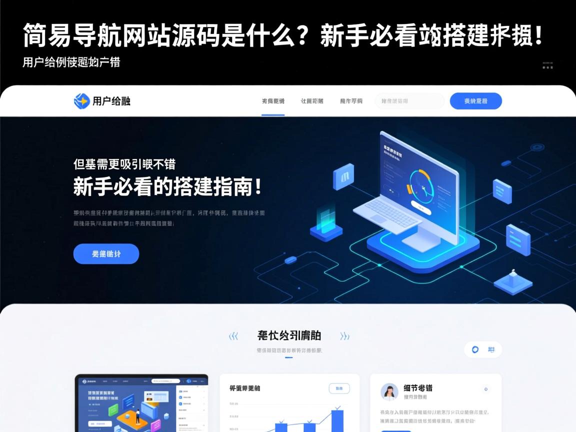 用户给的示例标题是简易导航网站源码是什么？新手必看的搭建指南！看起来不错，但可能需要更吸引眼球。比如，可以考虑加入零基础或者快速搭建这样的词，让标题更有吸引力
