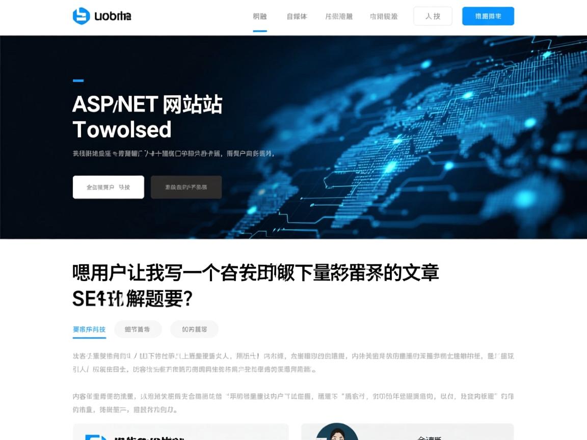 嗯，用户让我写一个关于ASP.NET网站下载的文章，标题和内容都要符合SEO要求。首先，我需要理解用户的需求。他们可能是一个自媒体作者，想要吸引更多的流量，所以标题要吸引人，内容要详细且包含关键词