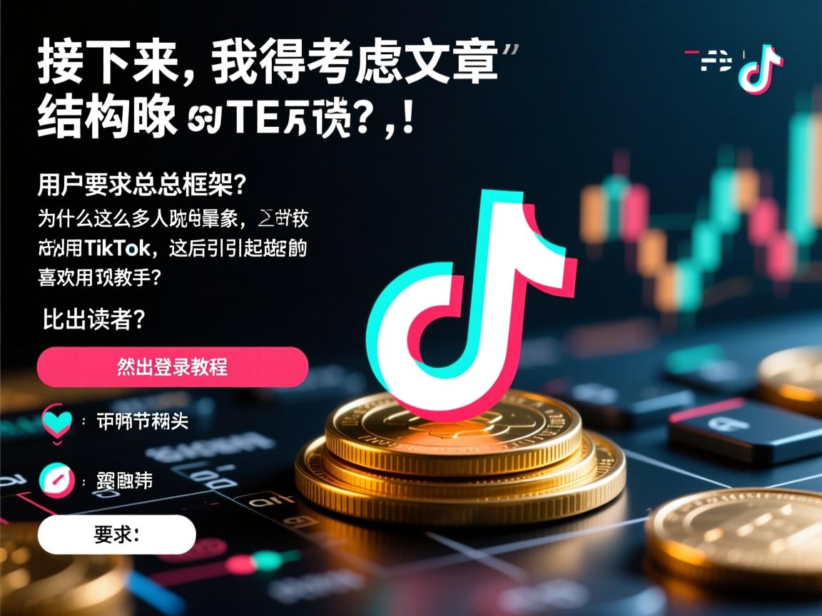 接下来,我得考虑文章的结构。用户要求总分总框架,开头要有噱头,吸引读者。或许可以从TikTok的流行现象入手,提出问题,比如为什么这么多人喜欢用TikTok,然后引出登录教程。这样能引起读者的兴趣