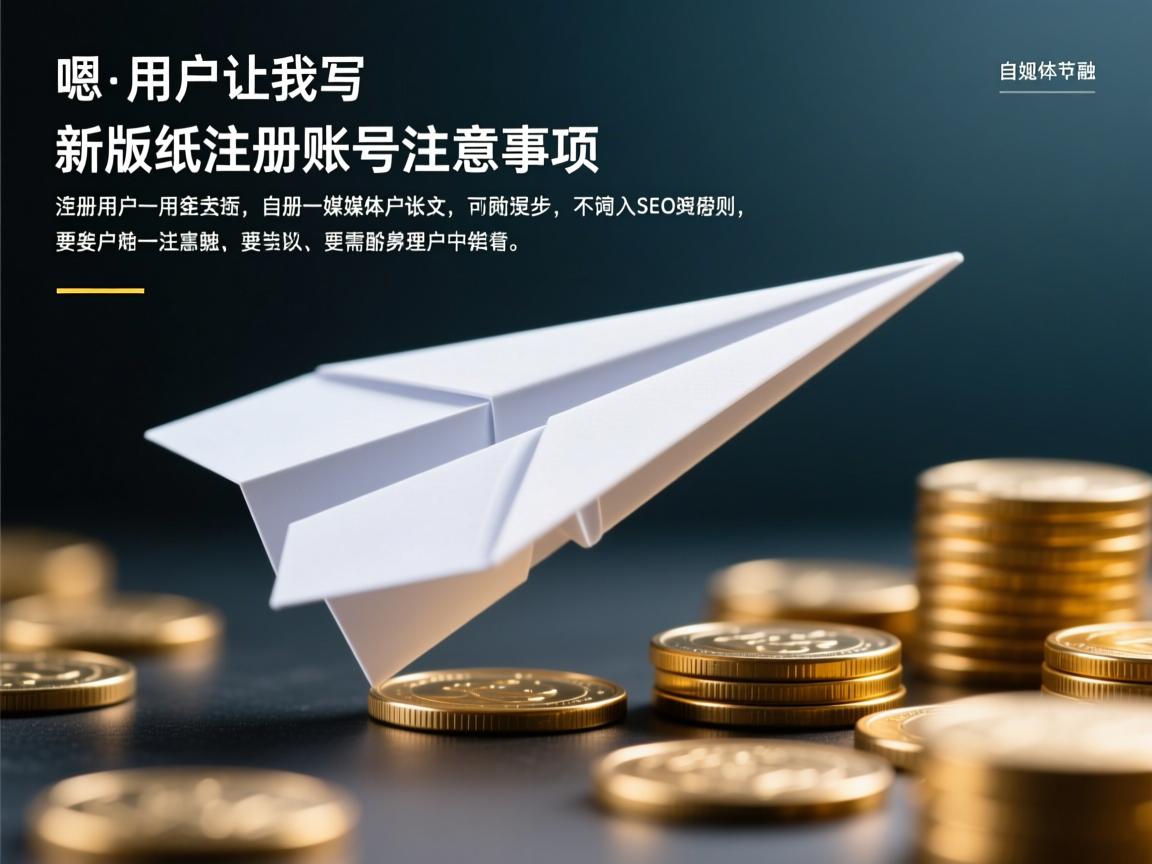 详细阅读:嗯,用户让我写一个关于新版纸飞机注册账号注意事项和注册步骤的文章。首先,我需要理解用户的需求。用户是一个自媒体作者,所以文章需要符合SEO规则,埋入关键词,同时内容要有理有据,可读性强,口语化但专业 嗯,用户让我写一个关于新版纸飞机注册账号注意事项和注册步骤的文章。首先,我需要理解用户的需求。用户是一个自媒体作者,所以文章需要符合SEO规则,埋入关键词,同时内容要有理有据,可读性强,口语化但专业
