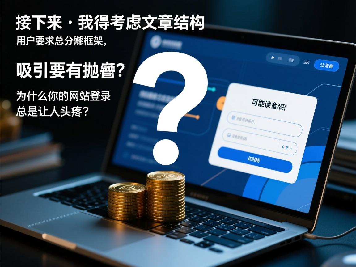 详细阅读:接下来,我得考虑文章的结构。用户要求总分总框架,开头要有噱头,吸引读者。可能抛出一个引人入胜的问题,比如为什么你的网站登录总是让人头疼?这样能引起共鸣,让读者想继续阅读 接下来,我得考虑文章的结构。用户要求总分总框架,开头要有噱头,吸引读者。可能抛出一个引人入胜的问题,比如为什么你的网站登录总是让人头疼?这样能引起共鸣,让读者想继续阅读