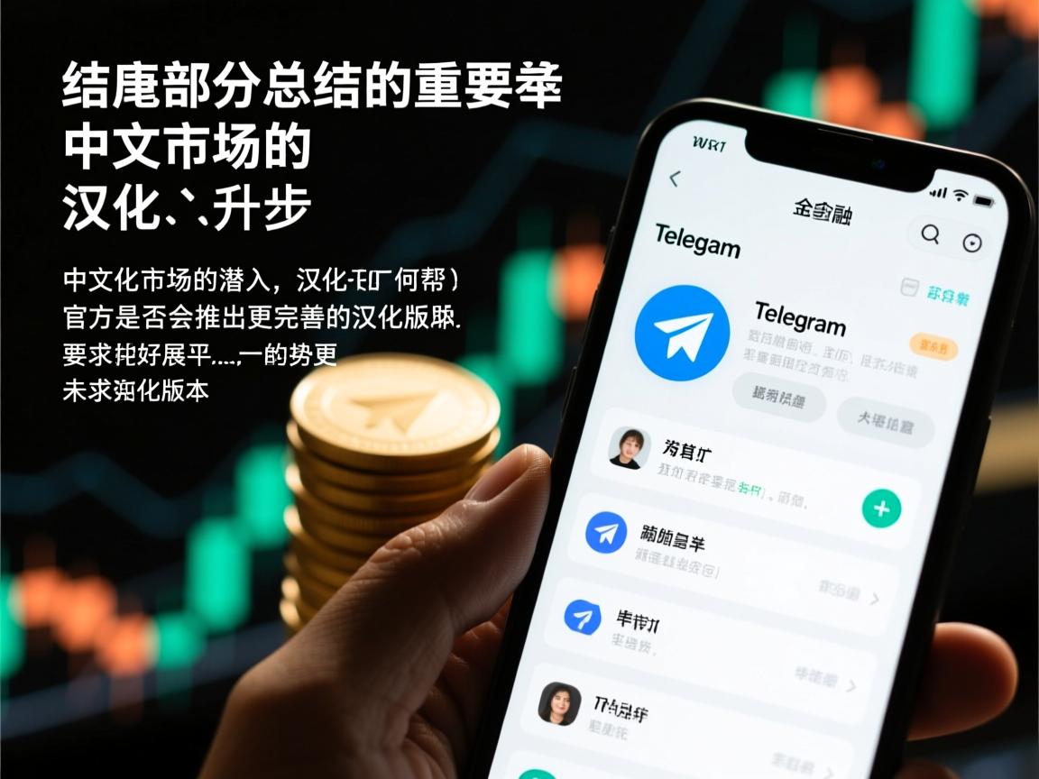 结尾部分要总结汉化的重要性，并升华主题，强调Telegram在中文市场的潜力，以及汉化如何帮助其更好地融入。同时，可以提到未来的发展趋势，比如官方是否会推出更完善的汉化版本