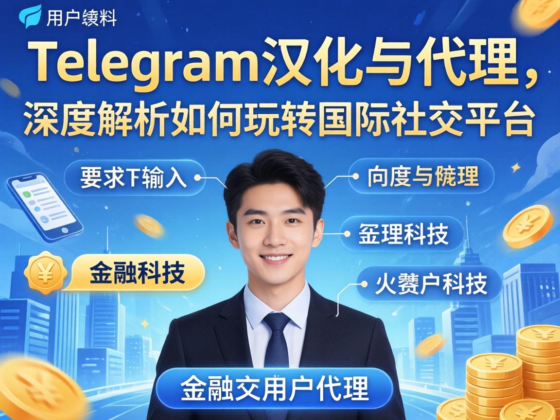 用户提供的输入是telegram汉化和代理，所以我需要围绕这两个主题展开。标题要吸引人，同时包含关键词。比如，可以考虑Telegram汉化与代理，深度解析如何玩转国际社交平台