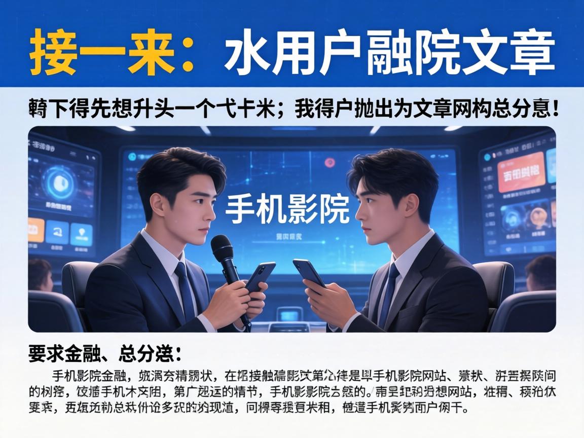 接下来，用户要求文章结构是总分总，开头要有噱头，吸引读者。我得先想一个引人入胜的开头，可能抛出一个争议点或者精彩片段，比如提到手机影院网站的现状和问题，引发读者兴趣