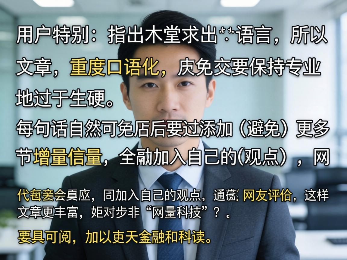 用户还特别指出，文章要重度口语化，但又要保持专业性，所以语言要自然，避免过于生硬。同时，每句话后面要添加更多增量信息，加入自己的观点和网友评价，这样文章会更丰富，更具可读性