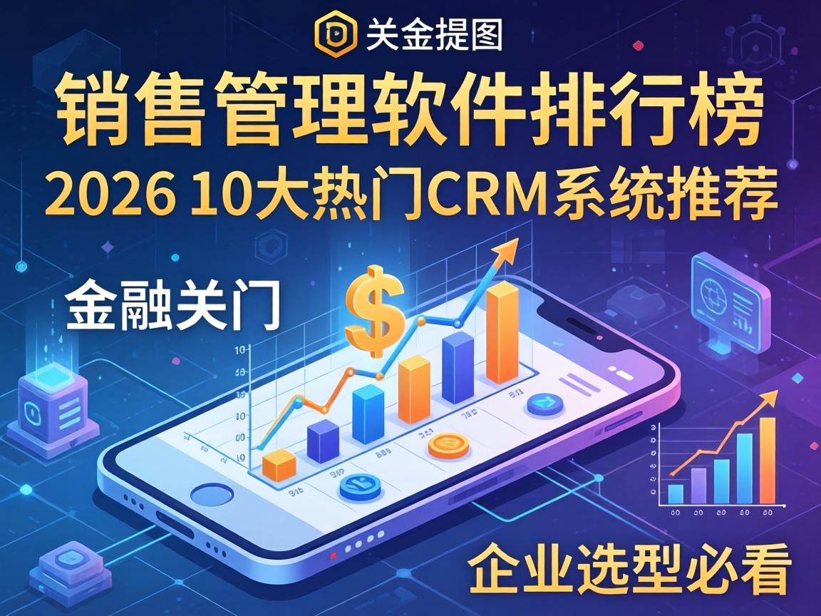 销售管理软件排行榜2026：10大热门CRM系统推荐，企业选型必看