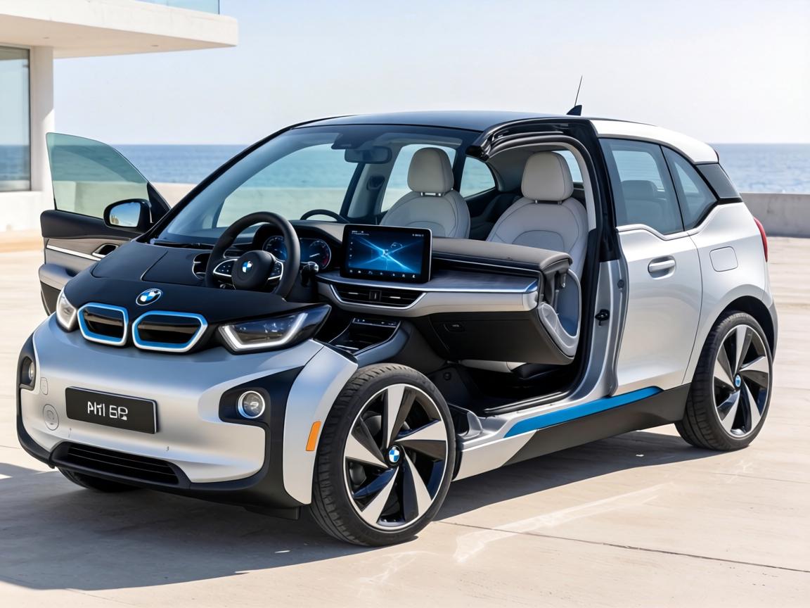 全新宝马i3官图泄露！外观造型更个性，搭载异形中控屏