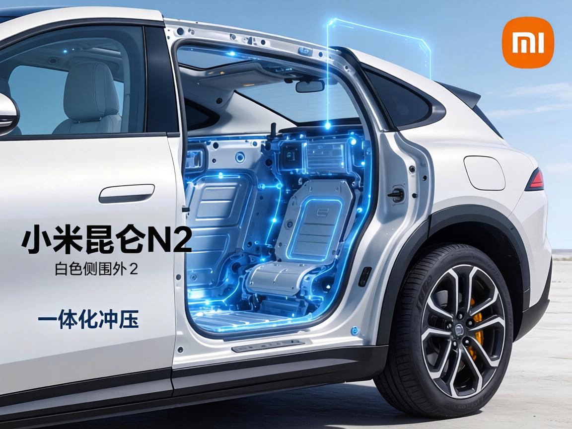 小米昆仑N2白色侧围外板总成曝光 采用一体化冲压工艺
