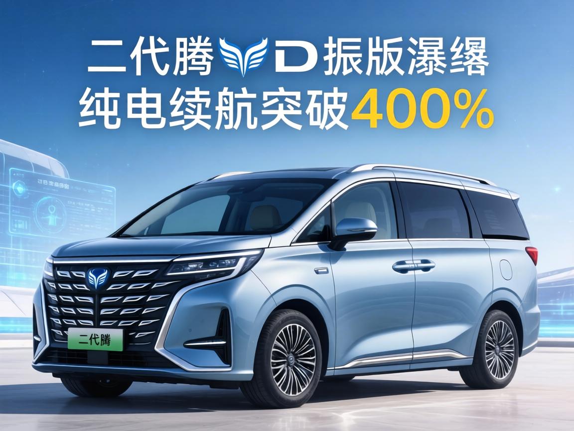 第二代腾势D9插混版曝光 纯电续航突破400公里