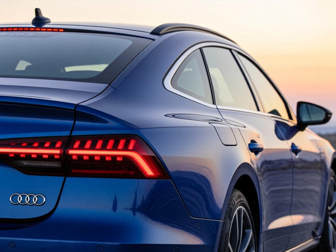 上汽奥迪A7L旅行版谍照，贯穿式OLED尾灯+溜背造型