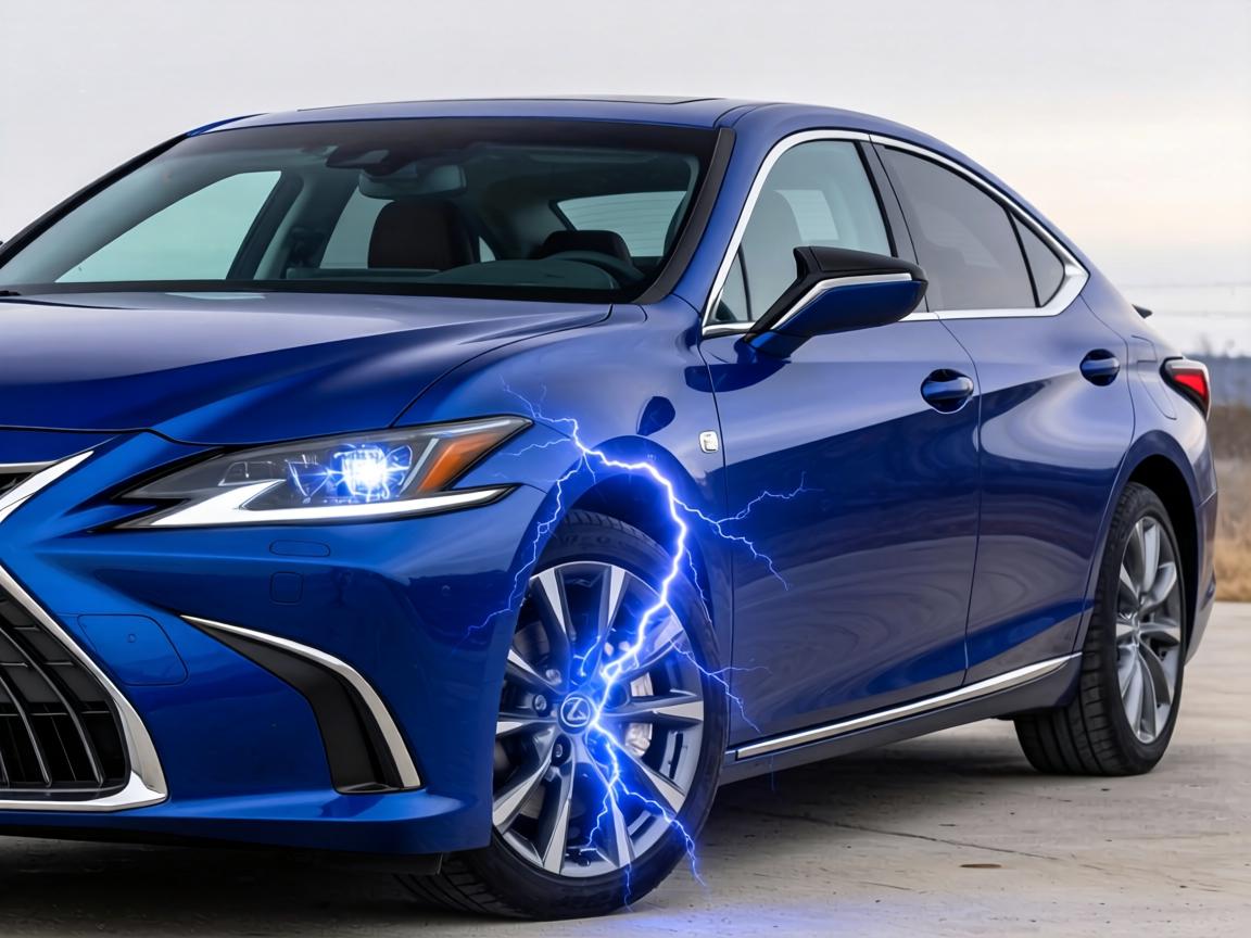 雷克萨斯ES混动版曝光,闪电大灯+溜背造型,这造型喜欢吗