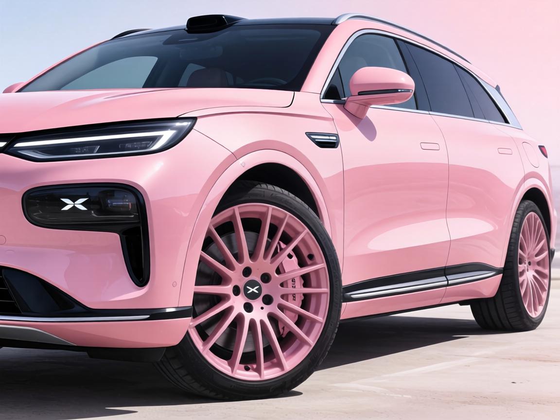 享界S9T全新粉色车漆曝光！搭同色轮毂/有望春季正式推出