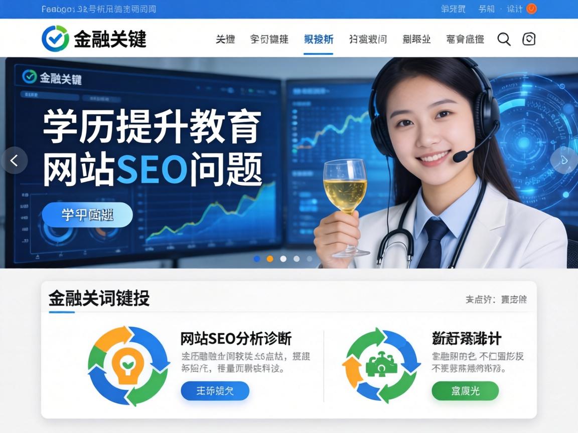 网站SEO分析诊断：学历提升教育网站SEO问题