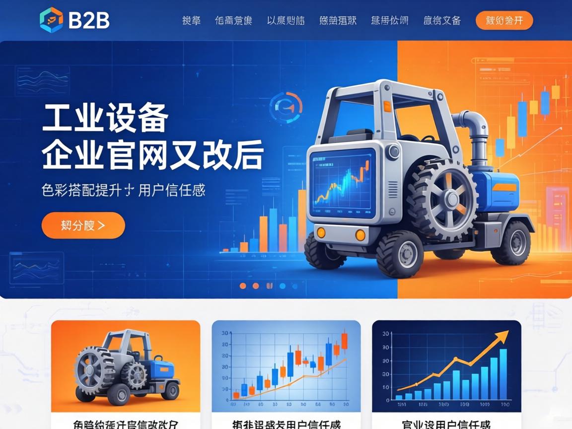 B2B工业设备企业官网改版后如何通过色彩搭配提升用户信任感