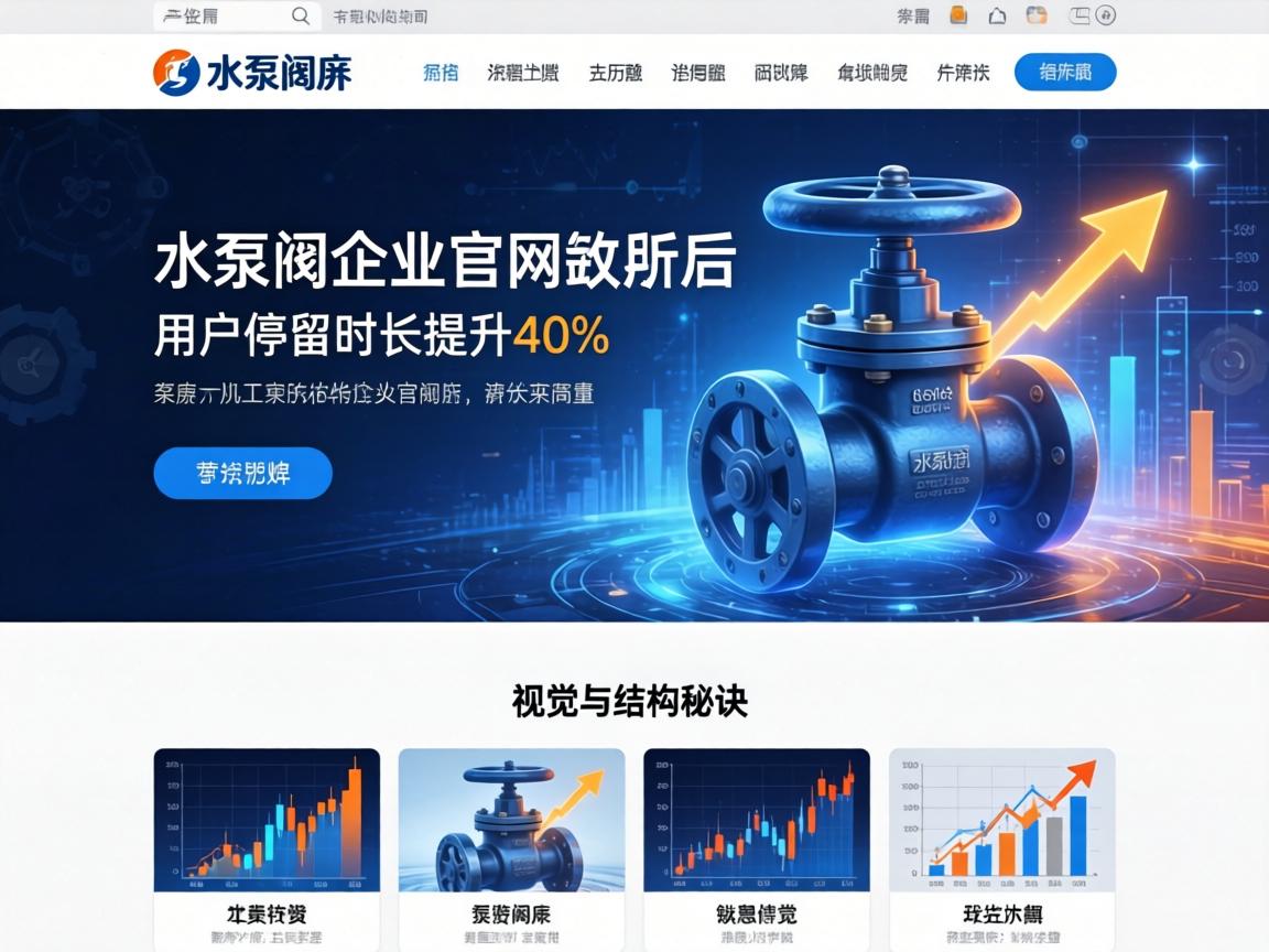 泵阀企业官网改版后用户停留时长提升40%的视觉与结构秘诀