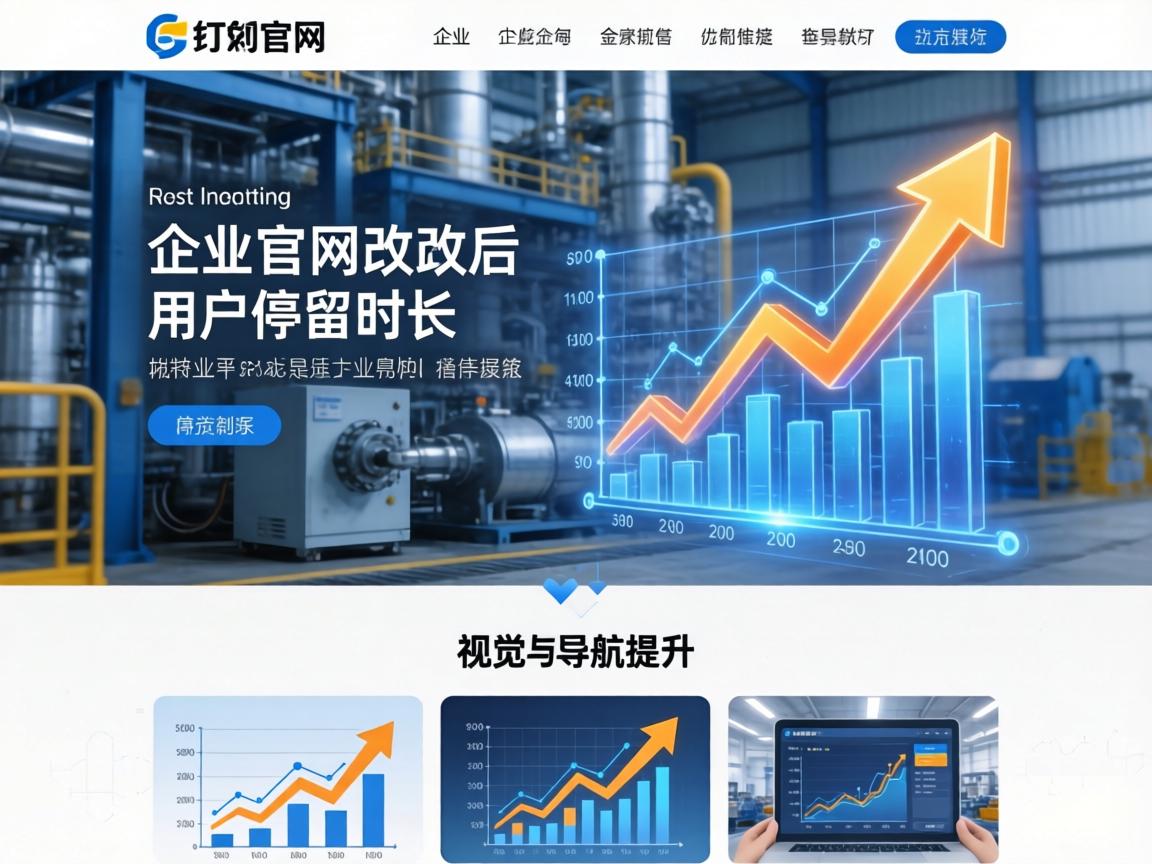 工业设备企业官网改版后用户停留时长提升的视觉与导航策略