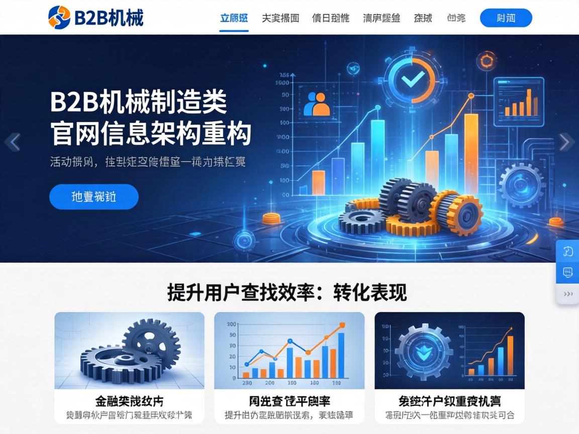 B2B机械制造类官网信息架构重构 提升用户查找效率与转化表现