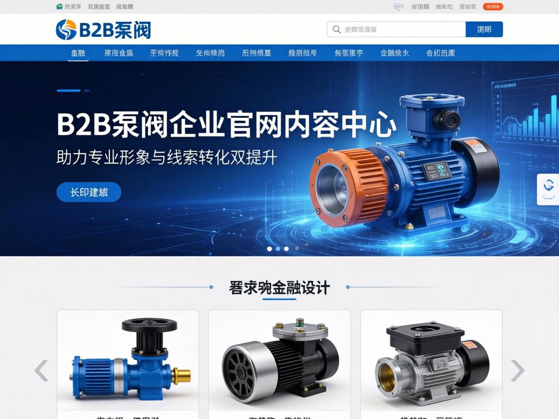 B2B泵阀企业官网内容中心建设 助力专业形象与线索转化双提升