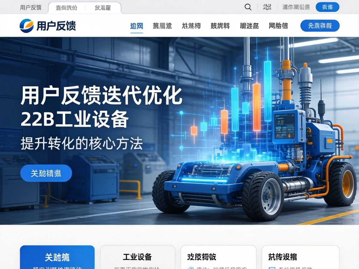 从用户反馈到迭代优化 B2B工业设备网站提升转化的核心方法