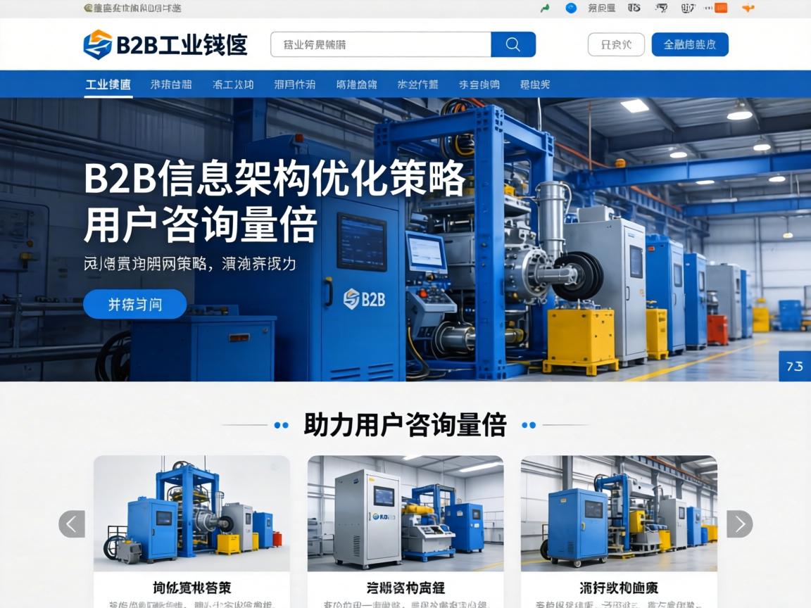 B2B工业设备网站信息架构优化策略助力用户咨询量翻倍