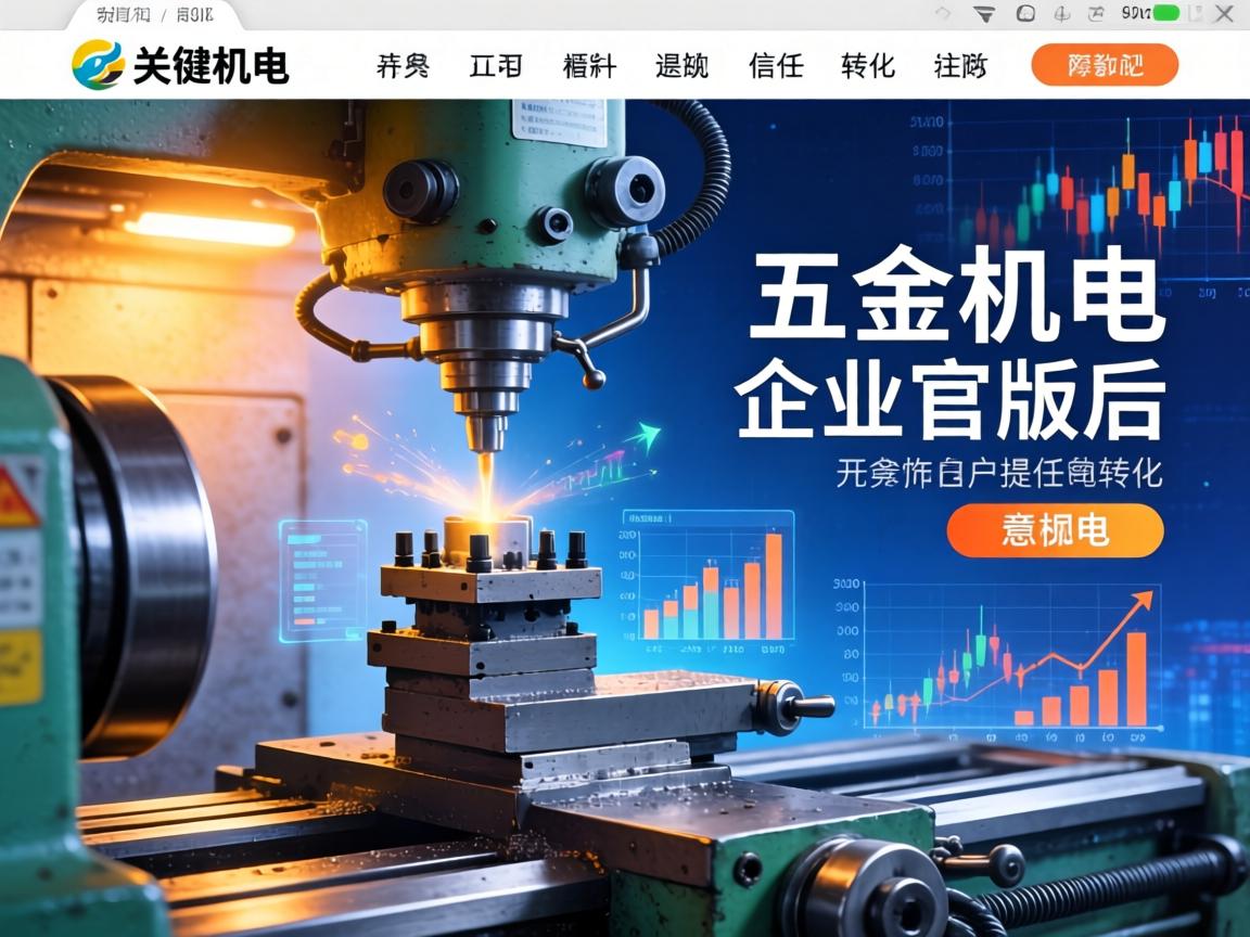 机床与五金机电企业官网改版后如何通过色彩与排版提升用户信任与转化