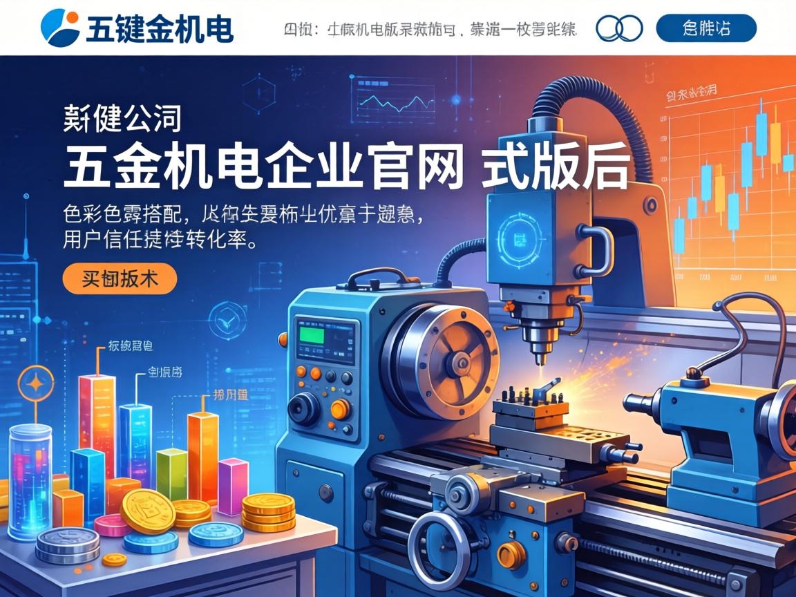 机床五金机电企业官网改版后如何通过色彩搭配提升用户信任与转化率