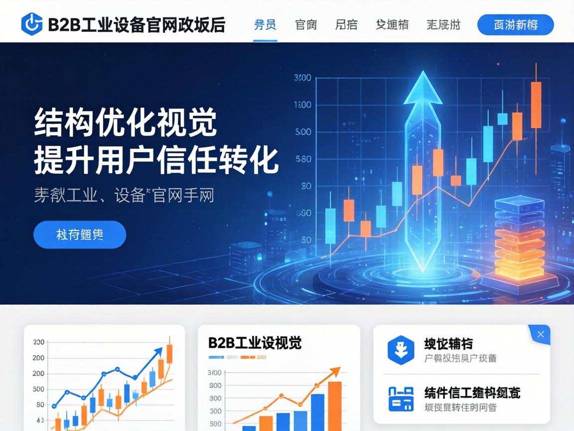 B2B工业设备官网改版后如何通过优化视觉与结构提升用户信任与转化