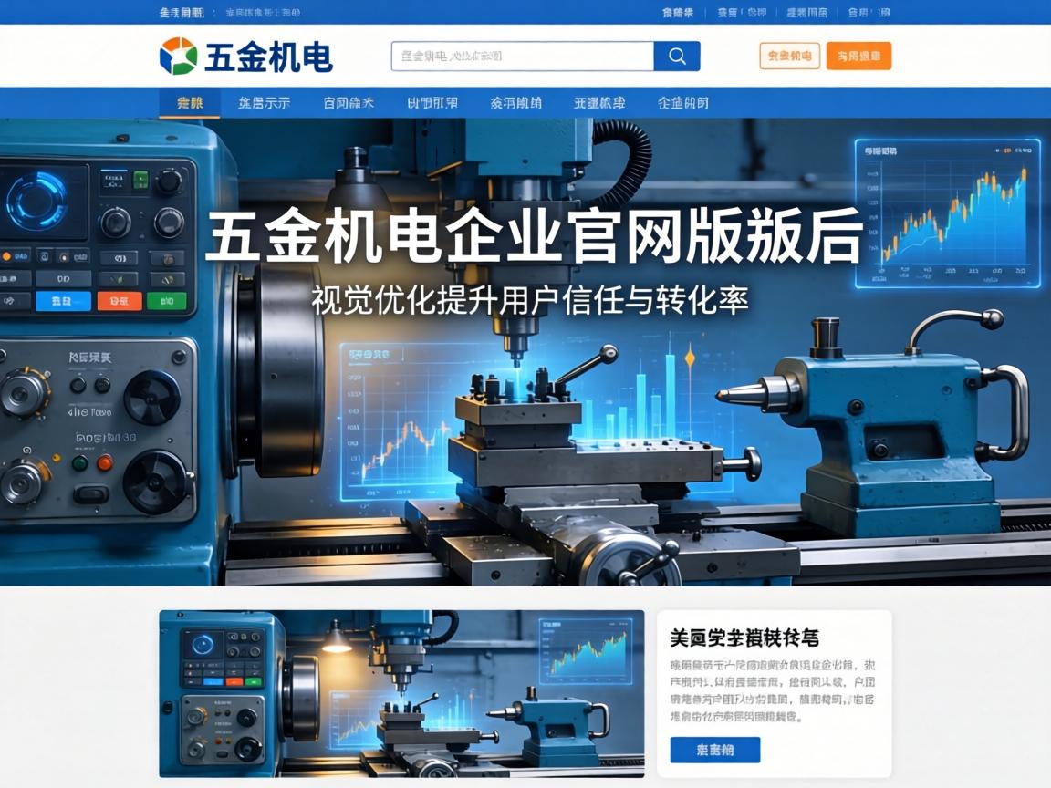 机床五金机电企业官网改版后如何通过视觉优化提升用户信任与转化率