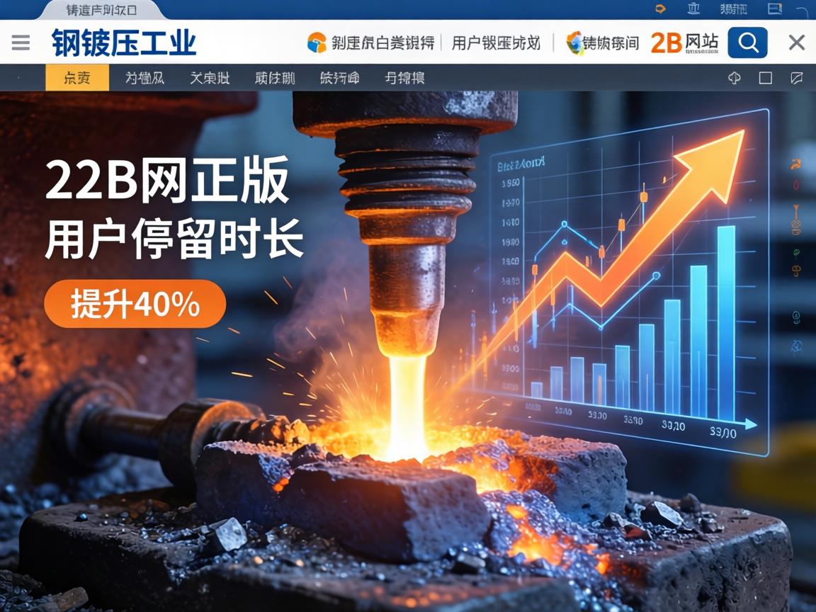 铸造锻压行业B2B网站改版后用户停留时长提升40%的视觉与结构设计