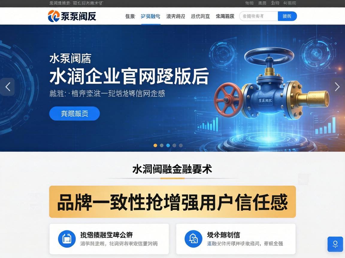 泵阀企业官网改版后如何通过品牌一致性增强用户信任感