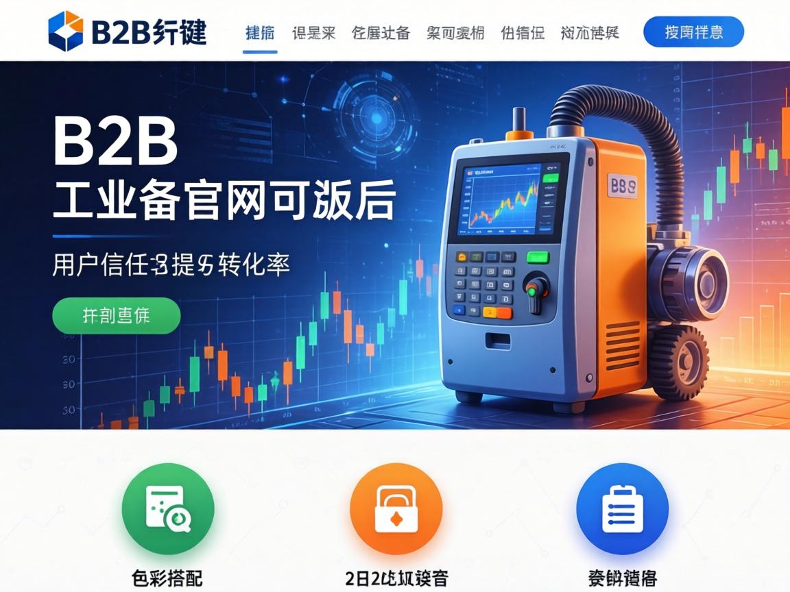 B2B工业设备官网改版后如何通过色彩搭配提升用户信任与转化率