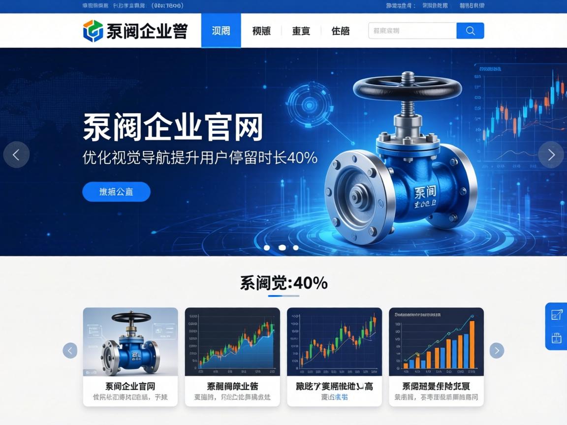 泵阀企业官网如何通过优化视觉与导航提升用户停留时长40%