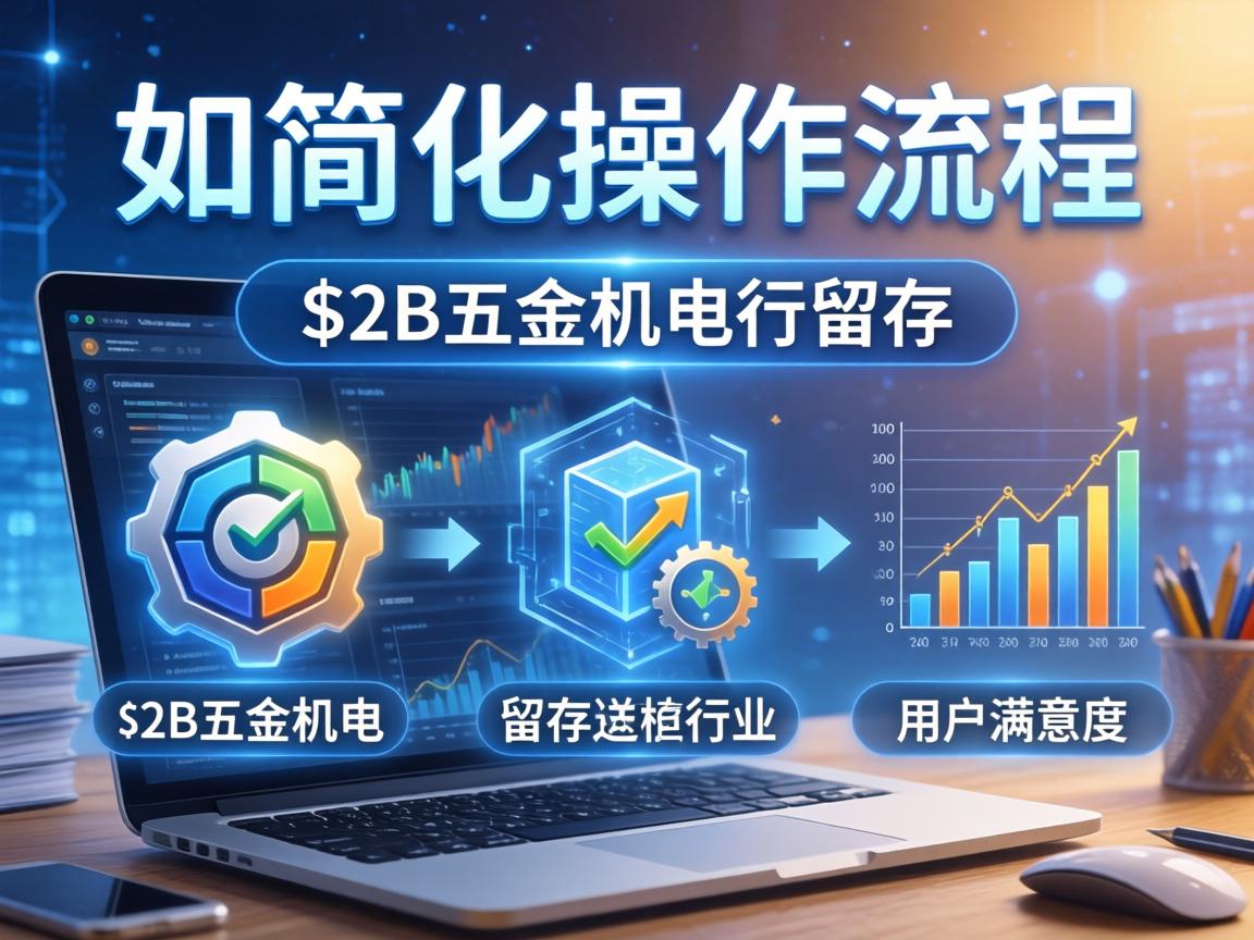 如何通过简化操作流程提升B2B五金机电行业用户满意度与留存