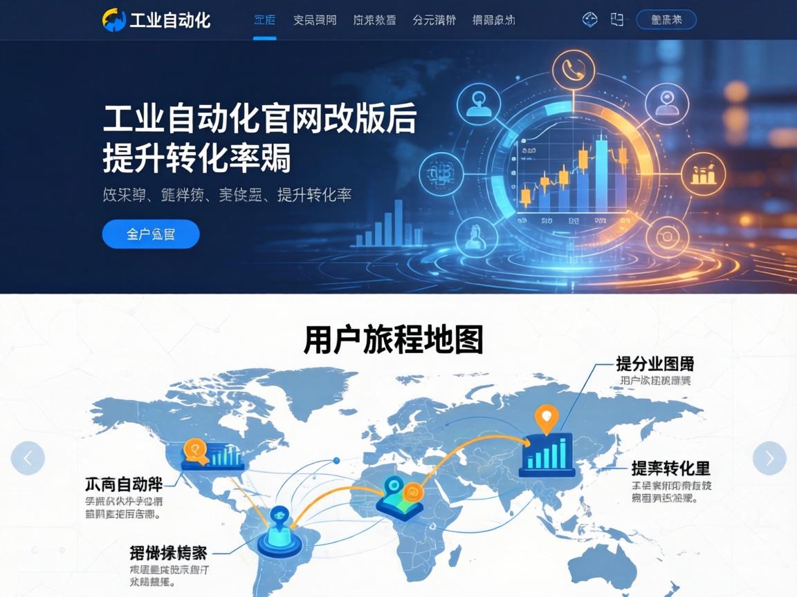 工业自动化官网改版后如何通过用户旅程地图提升转化率