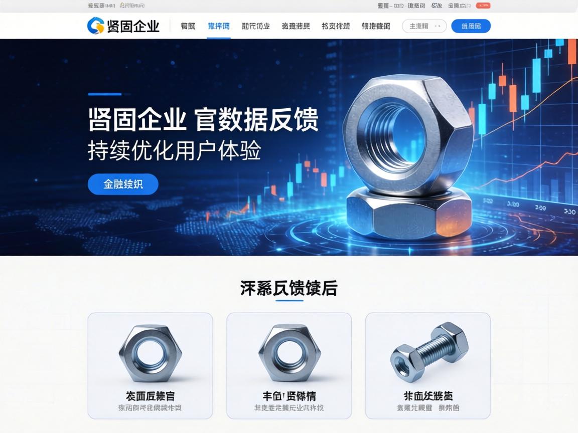 紧固件企业官网改版后如何利用数据反馈持续优化用户体验