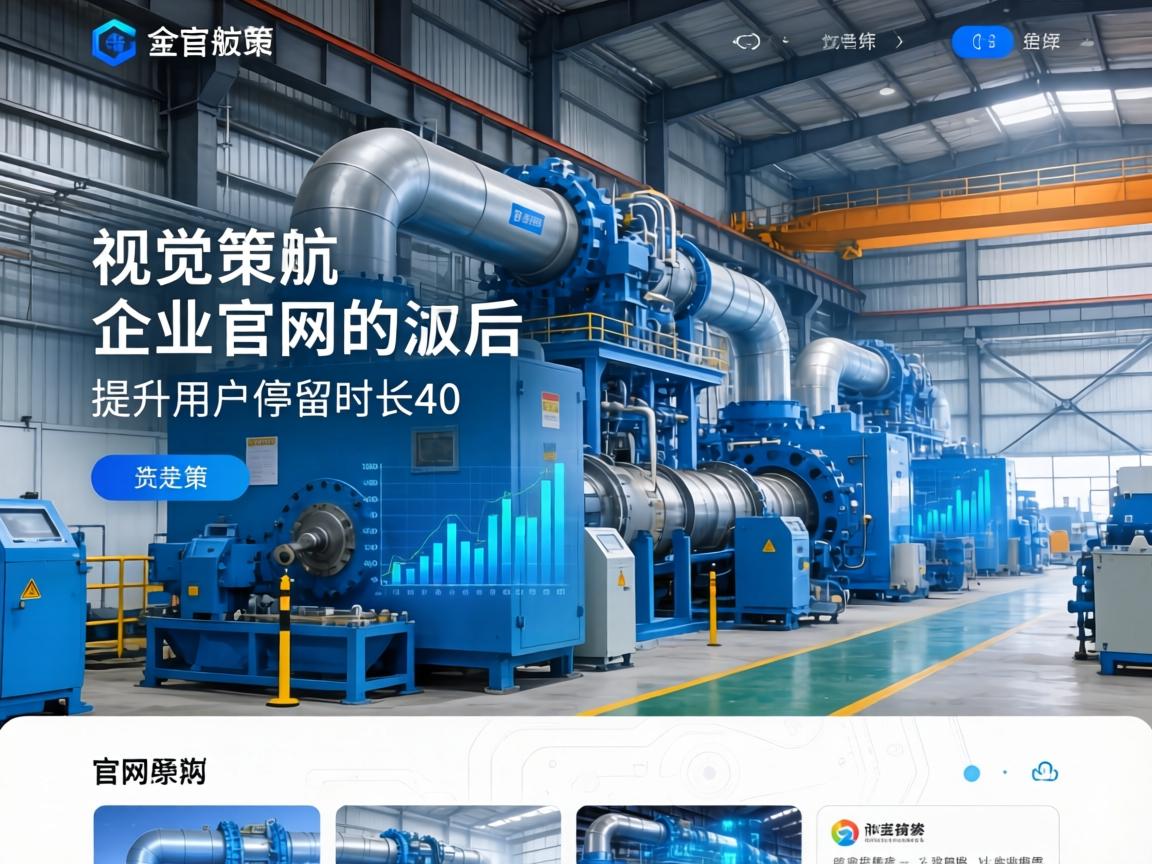 工业设备企业官网改版后如何通过视觉与导航策略提升用户停留时长40%