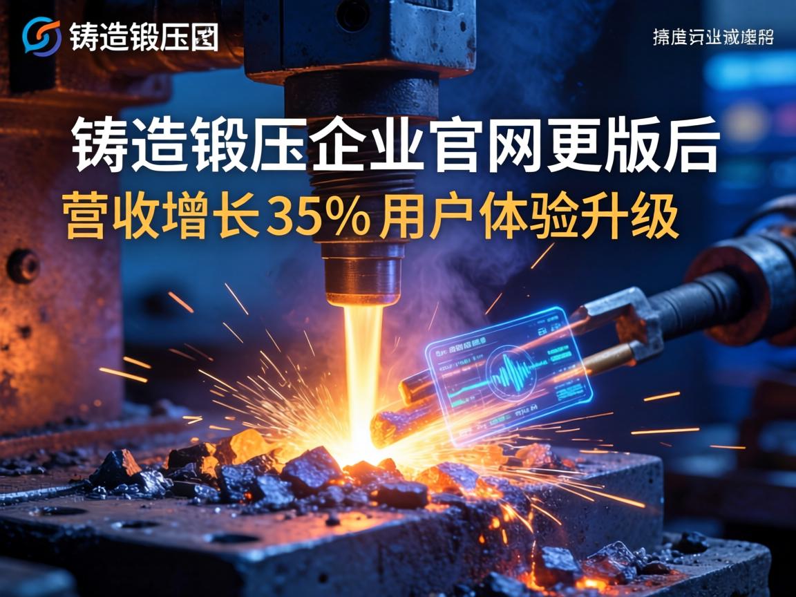 铸造锻压企业官网改版后如何实现年度营收增长35%的用户体验升级