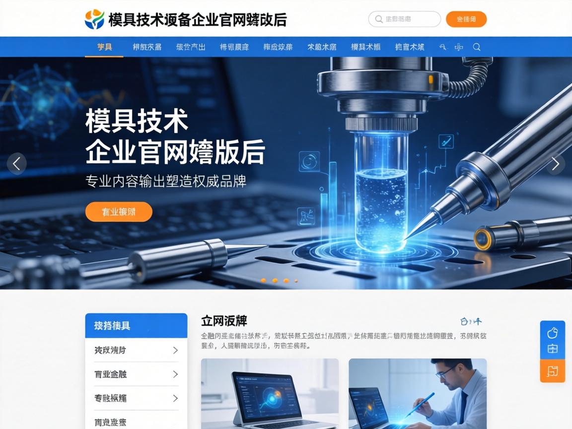 模具技术设备企业官网改版后通过专业内容输出塑造权威品牌