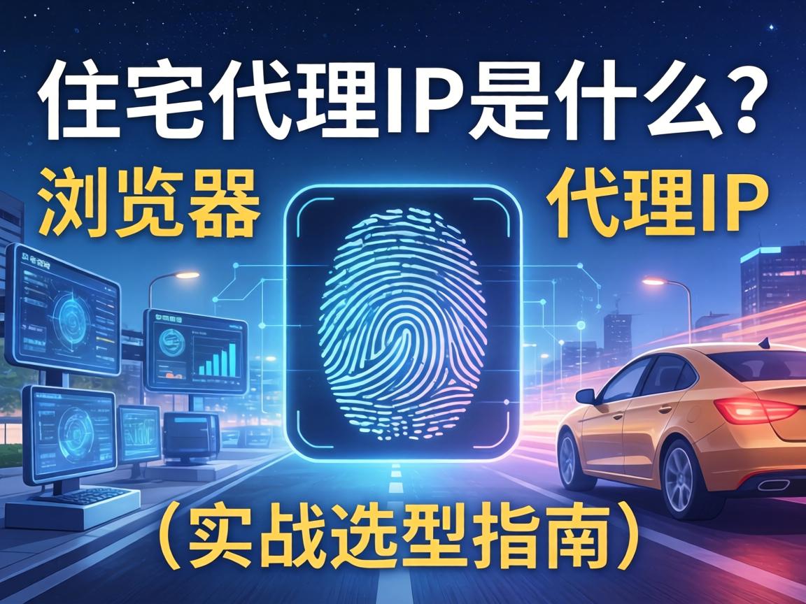 住宅代理IP是什么?适配指纹浏览器的代理IP推荐(实战选型指南)