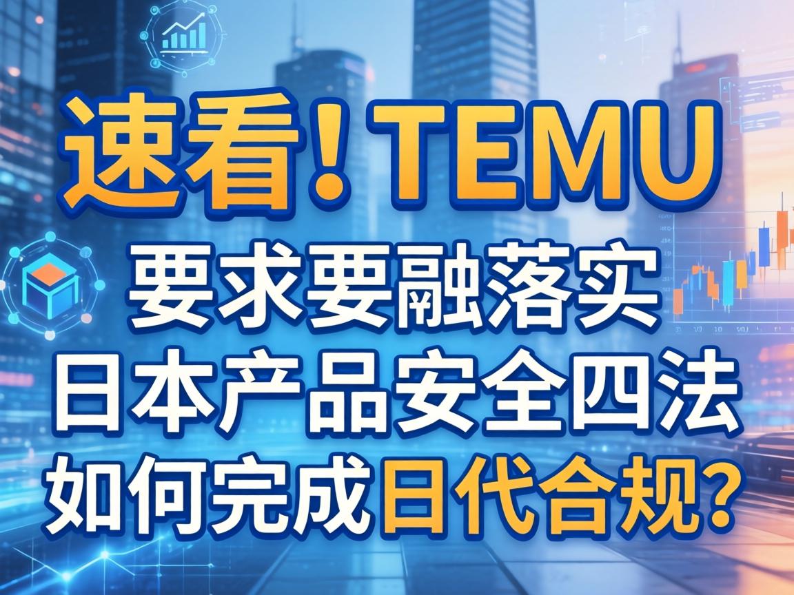速看！TEMU要求落实日本产品安全四法，如何完成日代合规？
